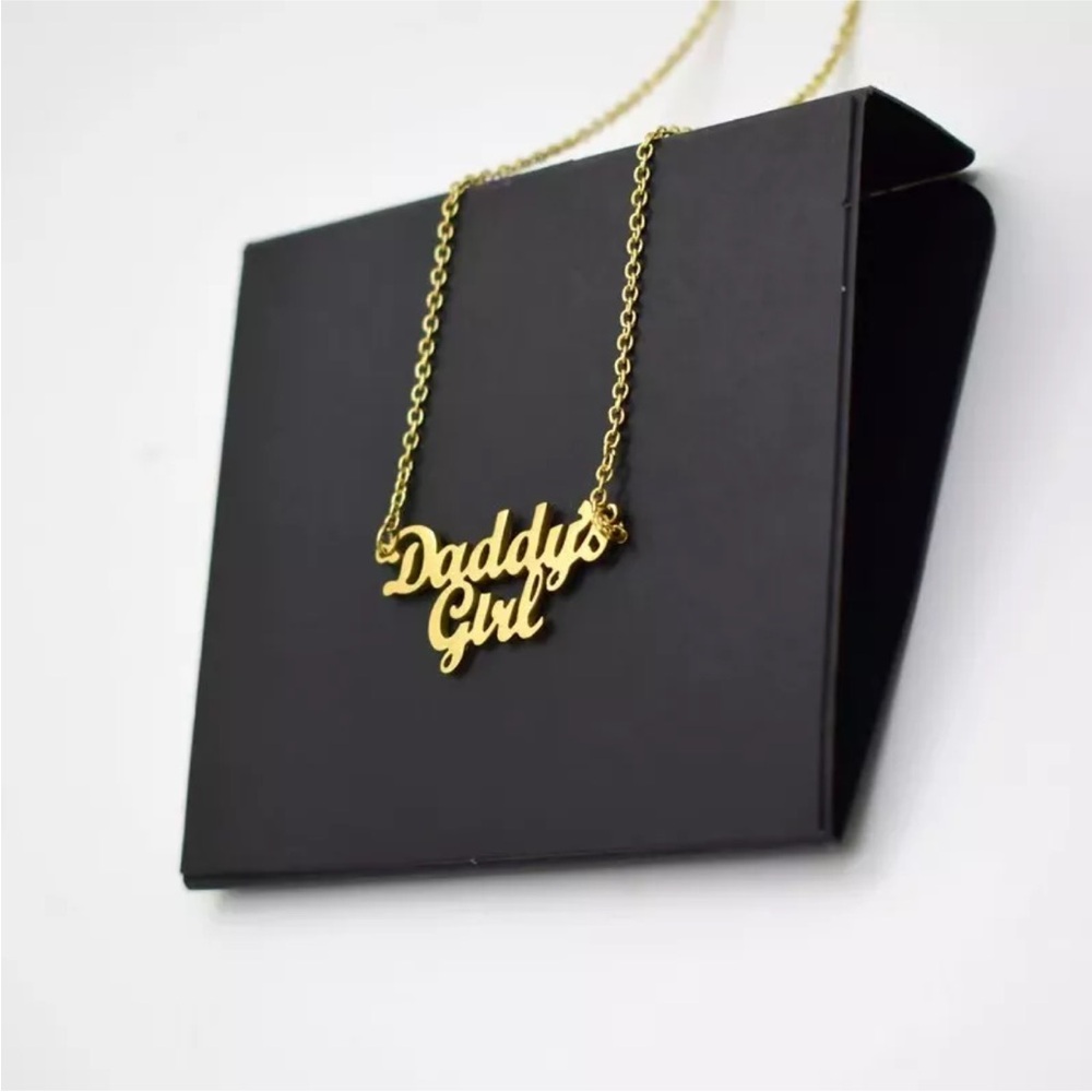 Exquisite vacuum plated stainless steel gold necklace collarbone chain